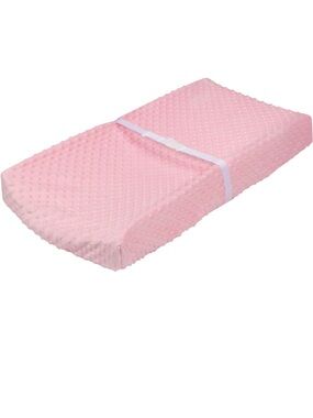Pink Textured Baby Changing Pad Cover